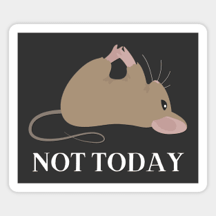 Lazy Mouse Nope not Today funny sarcastic messages sayings and quotes Magnet